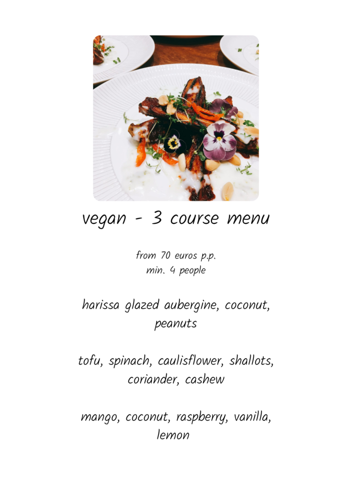 vegan Menu